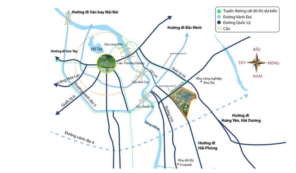 Vinhomes Ocean Park, dự án đô thị đáng sống nhất, Vinhomes Times City, Vinhomes Riverside, Tuyến đường sắt Metro số 8, Bộ tứ “kim cương” Vinhomes Ocean Park – điểm đến của nhà đầu tư thông minh