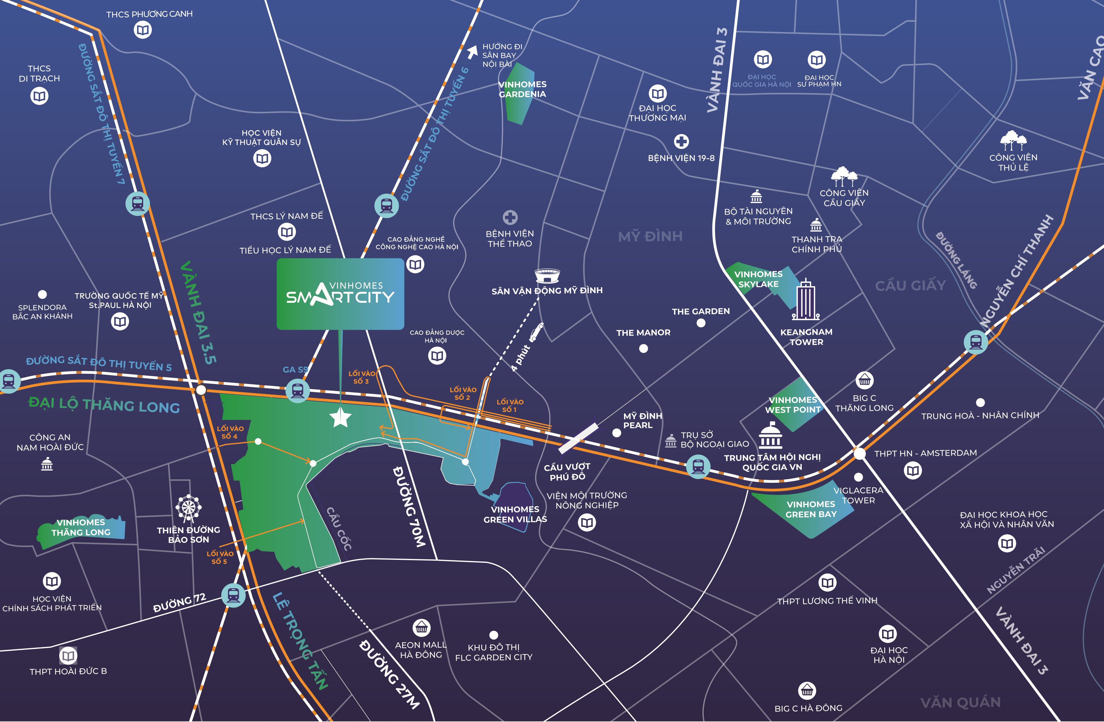 Vinhomes Smart City, hệ sinh thái thông minh toàn diện ứng dụng công nghệ 4.0, Công ty Cổ phần Vinhomes, Căn hộ, Biệt thự, Shophouse, VinBus Vinhomes Smart City - Đại đô thị thông minh đẳng cấp quốc tế