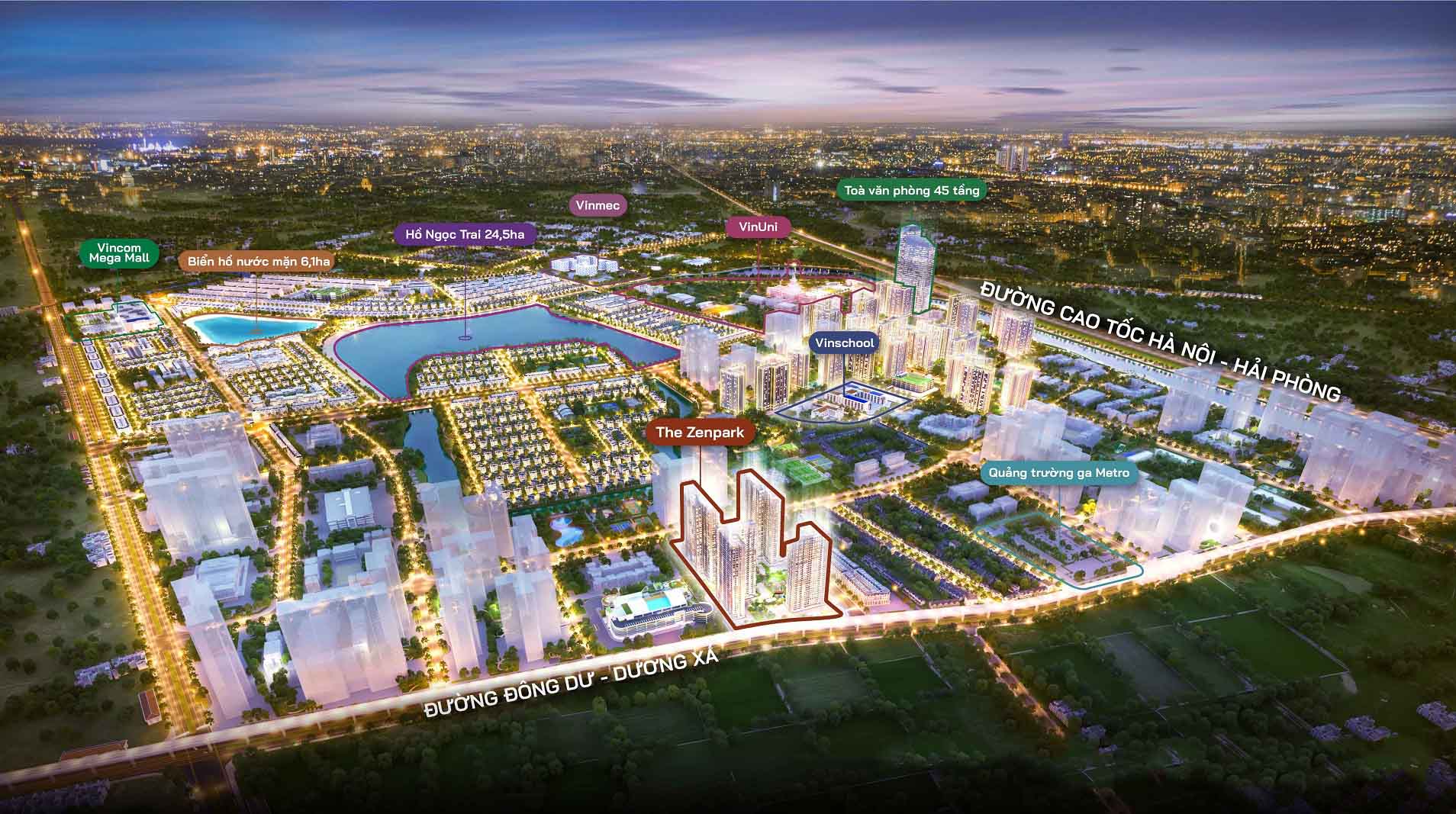 Diện tích Vinhomes Ocean Park, tiện ích đẳng cấp, với diện tích cây xanh, mặt nước lần lượt là 62ha và 55ha, phân khu Sapphire, Ruby, Diamond Diện tích Vinhomes Ocean Park có gì đặc biệt?