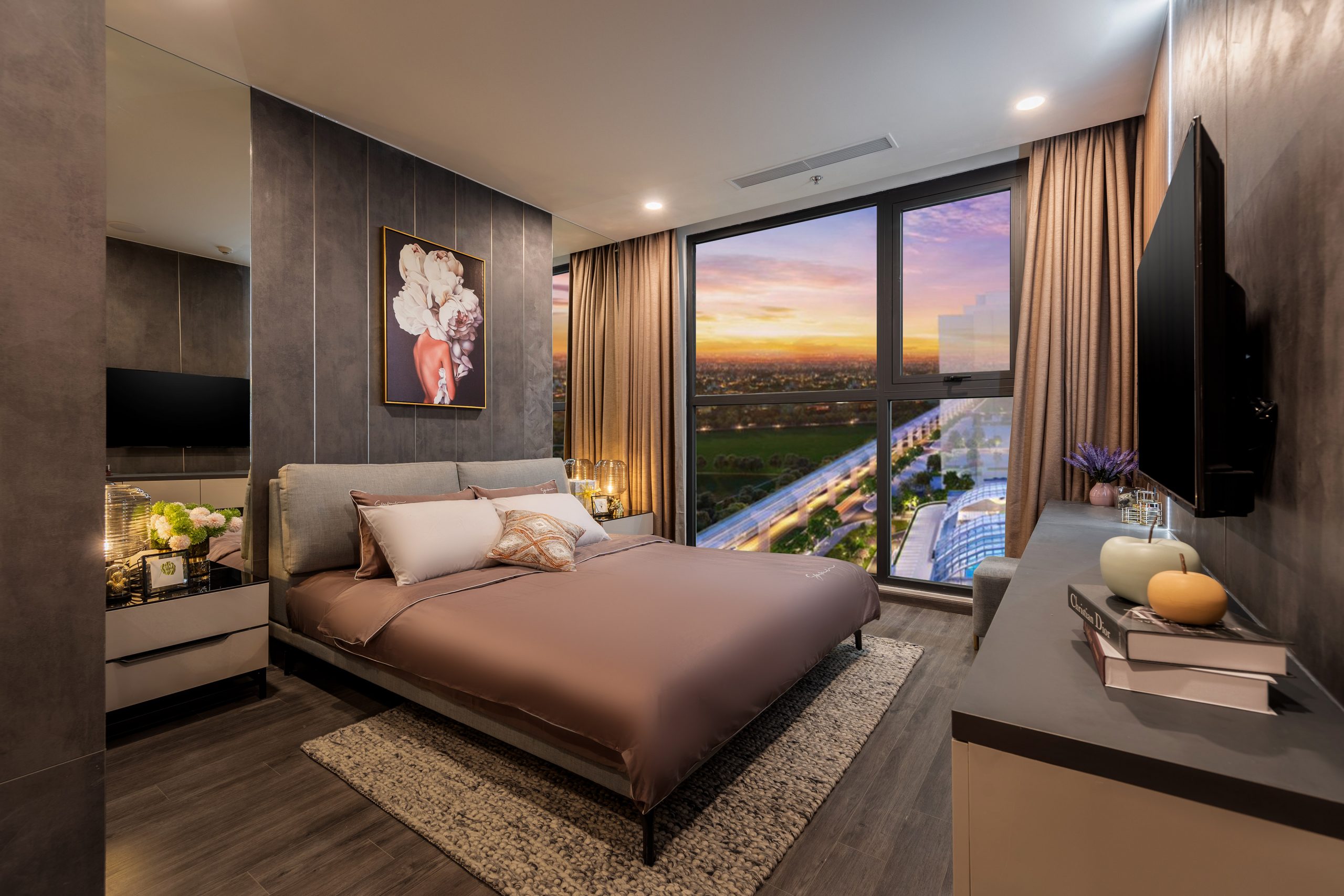 Thiết kế căn hộ 2 phòng ngủ, Vinhomes Ocean Park, Phòng khách thư thái, Phòng ngủ ấm cúng, Phòng bếp tiện dụng, nội thất phù hợp Lưu ý khi thiết kế căn hộ 2 phòng ngủ Vinhomes Ocean Park