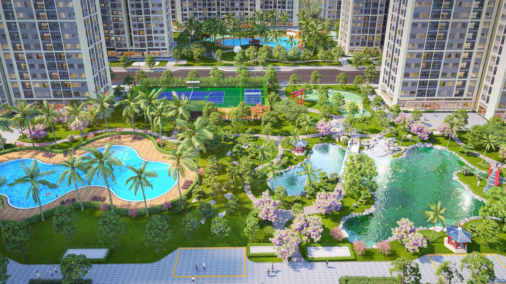 Công viên Vinhomes Grand Park, địa điểm check-in, vùng kinh tế sáng tạo, công nghệ cao mới, thương mại, giải trí sầm uất bậc nhất Sài thành Công viên Vinhomes Grand Park - mở lối cuộc sống năng động