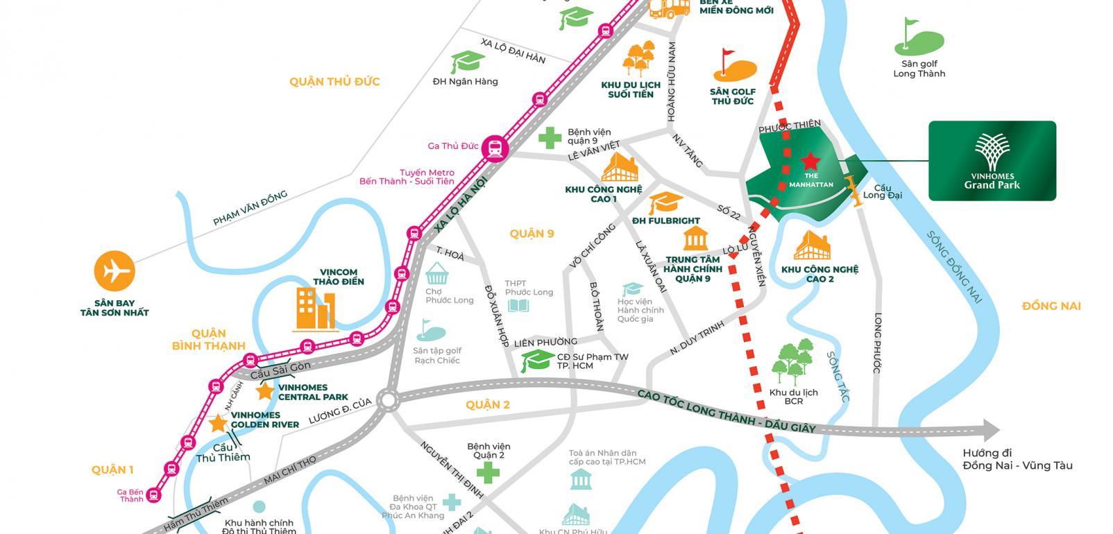 Vinhomes Grand Park có gì, Đại công viên 36ha hàng đầu Đông Nam Á, Biển nhân tạo giữa lòng thành phố, Khu shophouse sầm uất, hiện đại Vinhomes Grand Park có gì?