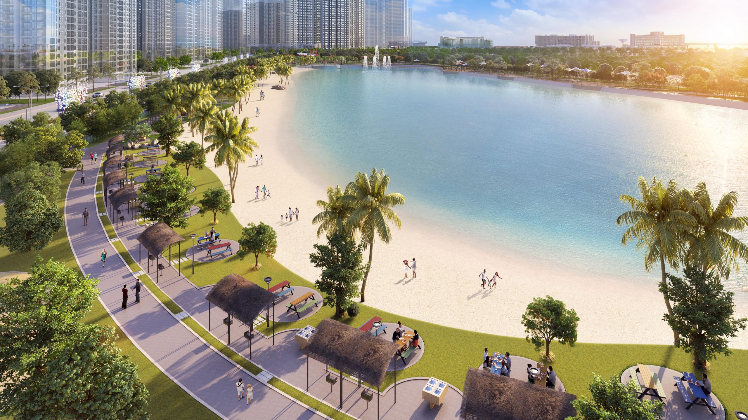 Gateway Tower - Vinhomes Smart City, Bộ tam sắc xanh đẳng cấp, Môi trường thể thao năng động, Dịch vụ chăm sóc sức khỏe, Nhịp sống thời thượng 03 yếu tố tạo nên cuộc sống chuẩn quốc tế tại Gateway Tower - Vinhomes Smart City