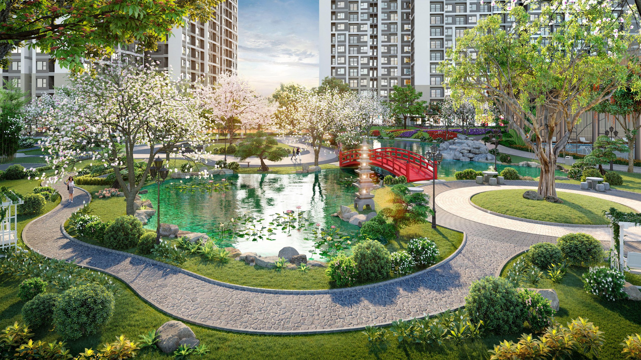 Vườn Nhật Vinhomes Smart City, chủ đầu tư Vinhomes, phân khu The Sakura - Vinhomes Smart City Tây Mỗ, trải nghiệm ẩm thực Nhật Bản đặc sắc 24h khám phá xứ sở Phù Tang tại vườn Nhật Vinhomes Smart City