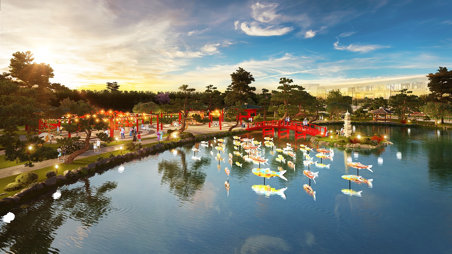 Vườn Nhật Vinhomes Smart City, chủ đầu tư Vinhomes, phân khu The Sakura - Vinhomes Smart City Tây Mỗ, trải nghiệm ẩm thực Nhật Bản đặc sắc 24h khám phá xứ sở Phù Tang tại vườn Nhật Vinhomes Smart City